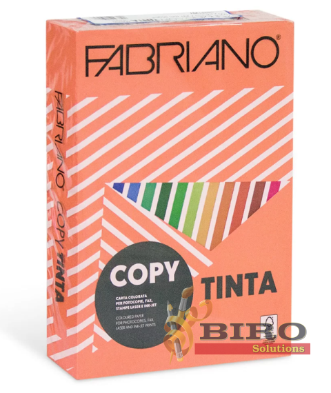 Hîrtie colorată A4 FABRIANO Tinta Arancio, 80 gr/m2, 500 foi, intensiv, portocaliu